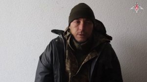 Допрос пленного украинского военнослужащего