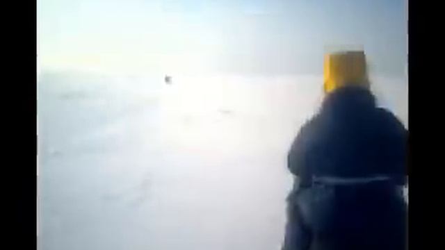Dedicated to the snowmobile "Buran". Winter Commercial fishing.
