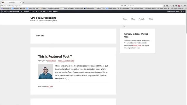 Different Featured Image Sizes On CPT Archives смотреть онлайн