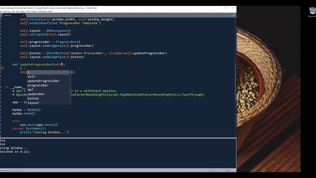 Create a Modern Style ProgressBar in PyQt6 ｜ PyQt6 Tutorial-ms2Ey_SzZZc