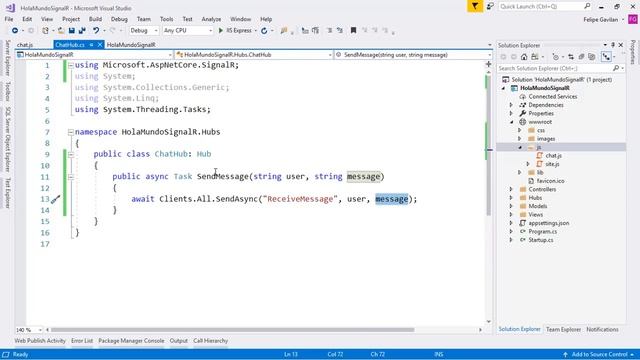 48 - SignalR: Hola mundo | Programando en ASP.NET Core 2.1 смотреть онлайн