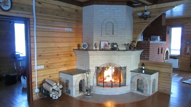 Кирпичный камин угловой uralkamin.com смотреть онлайн