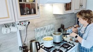 Суп пюре из замороженных овощей.