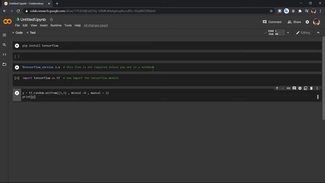 TensorFlow Basics - How to create Uniform Distribution Tensor