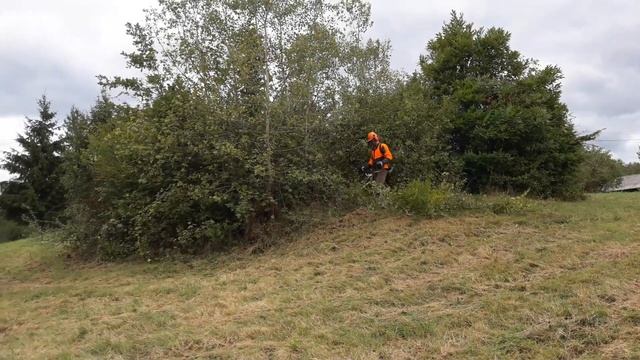 STIHL FS 560 C-EM with 225mm chisel tooth circular saw blade смотреть онлайн