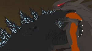 Godzilla Monsterverse vs Muto Prime Remastered | Stick Nodes Animation