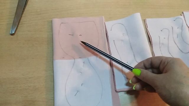 1. Кроим и прошиваем тело куколки + бесплатная выкройка смотреть онлайн