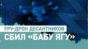 FPV-дрон десантников сбил ударный гексакоптер ВСУ «Баба-яга» в Херсонской области