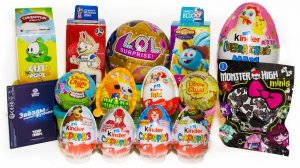 15 Киндер Сюрпризов МОНСТЕР ХАЙ МАША И МЕДВЕДЬ LOL БАРБОСКИНЫ СКУБИ ДУ СМЕШАРИКИ АЗБУКА ВКУСА