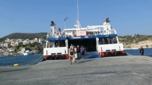 Греция, Пифагоры. По острову Самос на велосипеде. Паром .  Сентябрь 2018.