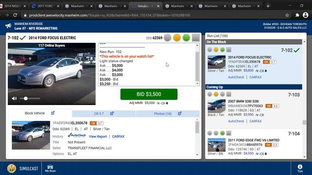 Манхейм 2013 Ford Focus Electric за 3500$ смотреть онлайн