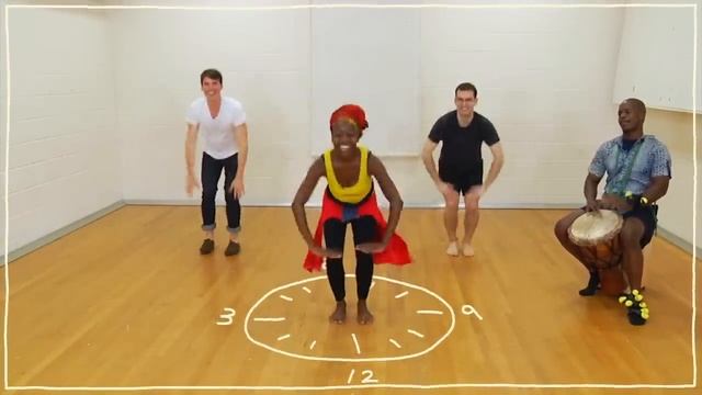 Five(ish) Minute Dance Lesson - African Dance: Lesson 3: Dancing on the Clock смотреть онлайн