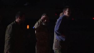 Видео прибытия российских военных после обмена