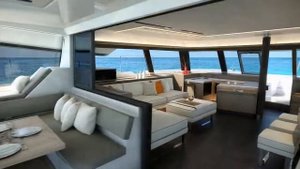 Парусный катамаран New 67 Fountaine Pajot презентация 3D