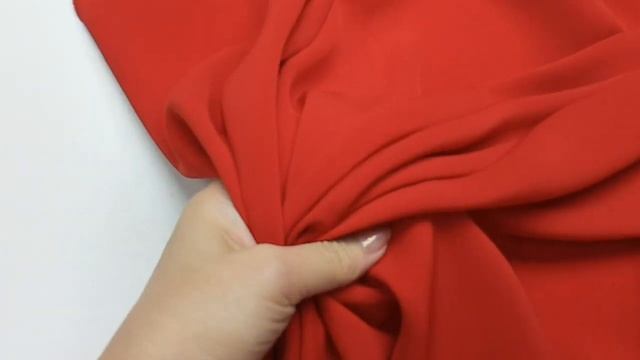 28-7465 Блузочно-плательная ткань, красный цвет смотреть онлайн