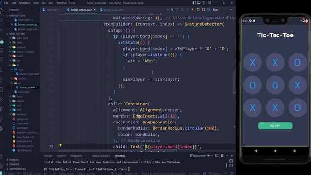 Game(XO) Logic part 2 | Flutter basic | TaherBF #48 смотреть онлайн