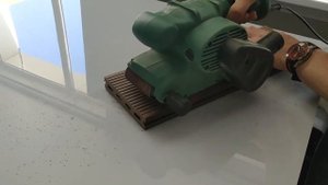 Как убрать царапину со шлифованной ДПК доски