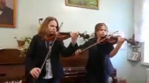 Дуэт скрипачей Мурашова, Базарова. Дунаевский - "Летите голуби"