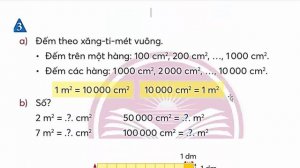 Toán Lớp 4 Bài 21 | Mét Vuông | Trang 50 - 51 | Chân Trời Sáng Tạo