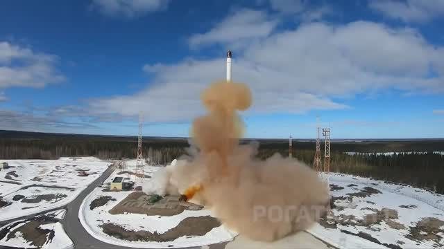 Сармат  -  на  вооружении РВСН Боевые стрельбы