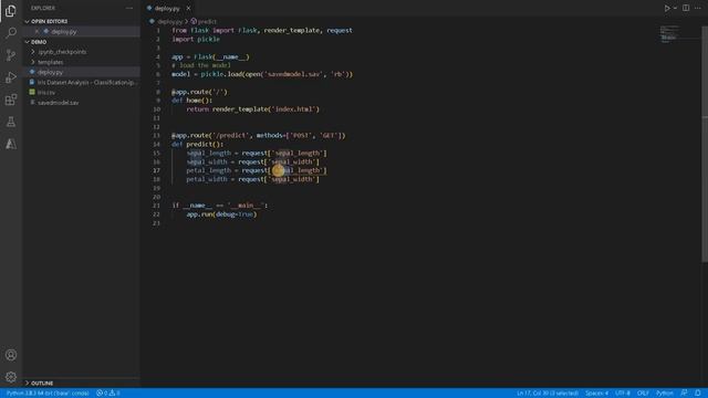 How to Deploy Machine Learning Model using Flask (Iris Dataset) | Python смотреть онлайн