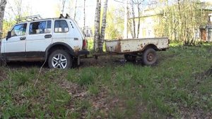 ЗАБРОШЕННАЯ НИВА С ПРИЦЕПОМ | 3 ГОДА БЕЗ ДВИЖЕНИЯ.