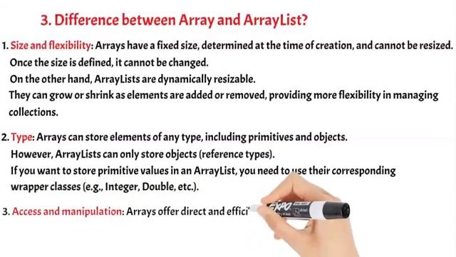 #35: Java Interview Questions and Answers | Collections Framework, ArrayList, Array & vector