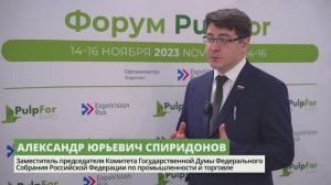 Александр Спиридонов о мерах государственной поддержки отечественных целлюлозно-бумажных предприятий