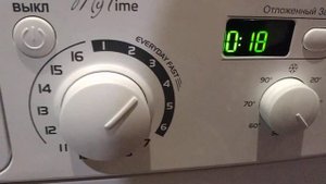 Процесс промежуточного отжима в стиральной машине INDESIT MSD 615. Хлопок 45' 40° 1000об./мин..