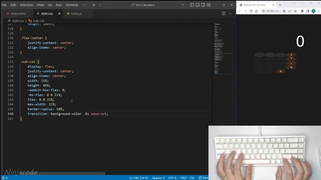 ASMR Programming - Coding iOS Calculator App - No Talking Ninjacode