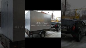 Мини -мобильная баня на колесах ! Баня на колесах своими руками!