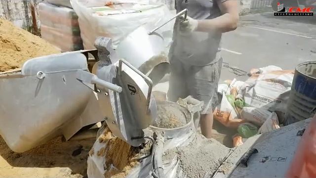 Пневмонагнетатель. Стяжка полов