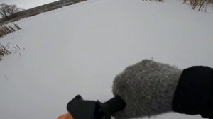 мотосноуборд Sibmaster эндуро в лесу, бюджетный снегоход