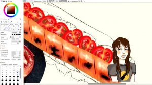 как рисовать еду сочно?