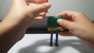 Балди из пластилина из игры Baldi's basics education and learning