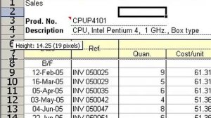 Microsoft Office Excel 2003 Change the height of a single row