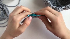 Вязаная корзина тыква крючком из трикотажной пряжи