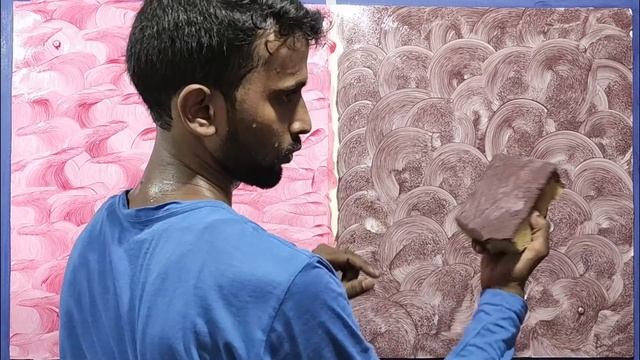 How to Create Color Wash Design/Effect by 2 method in 2 color Royale Play Asianpaints|| Wall Textur смотреть онлайн