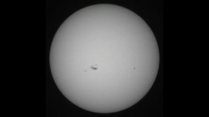 Солнце через телескоп SVBONY SV510 Travel Solar Scope 60mm, 9 февраля 2024 года, 10:30.