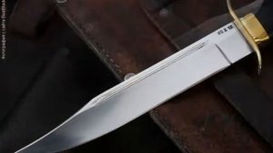 Атака нож Разведчика НР-40 классический (95х18, мельхиор, наборная кожа)