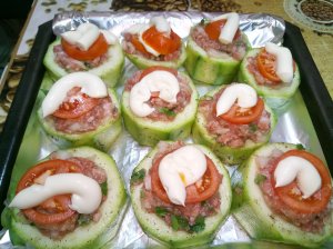 ? Кабачки с фаршем в духовке, быстрый и простой рецепт?