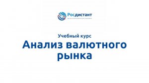 Анализ валютного рынка