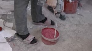 Напыление армирующего покрытия на карниз и пенополистирола