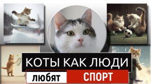 Коты как люди любят спорт