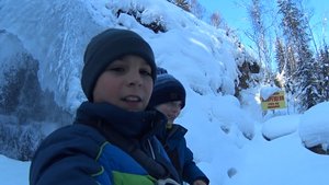 К пещёрскому водопаду зимой!