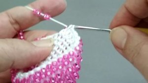 Вязание с бисером. Урок 22. Столбик С НАКИДОМ