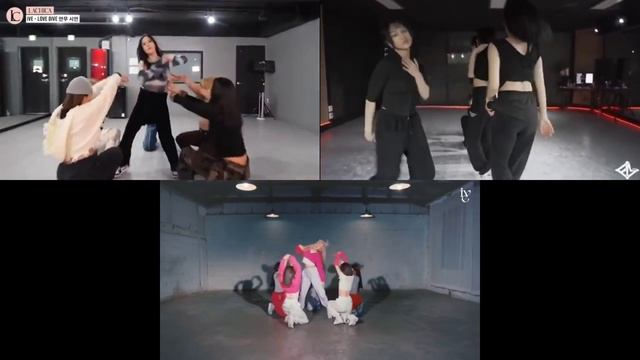 IVE LOVE DIVE demo vs final official choreography version | LACHICA & FreeMind choreo comparison смотреть онлайн