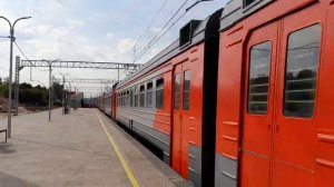 Электропоезд ЭД4М-0238 с сообщением "Ольгино - Москва (Курский вокзал)"