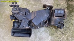 Locatie servomotorase V68, V70, V71, V85 clapete ventilatie Climatronic VW Golf 4, Bora, Skoda, Sea