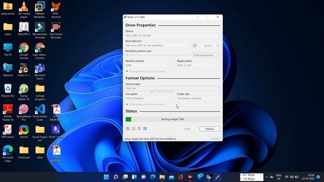 How To Make Portable Os Kali Linux On Pendrive ( How To Install Kali Linux  21.3 On USB